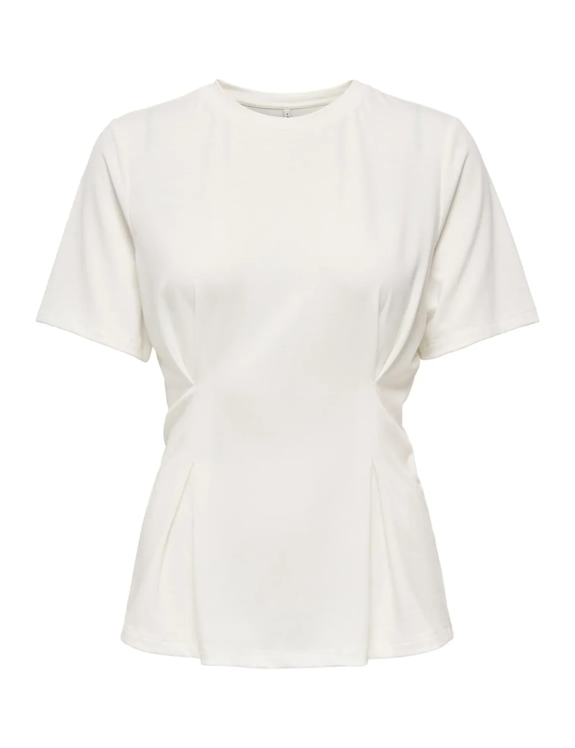 ONLY Onlelena maglietta donna plissettata maniche corte