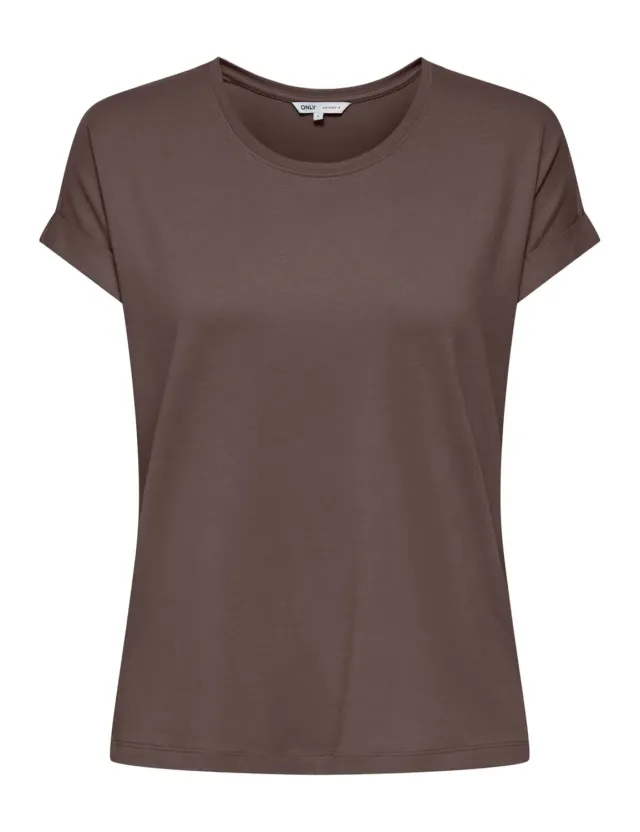 ONLY Moster S/S maglietta marrone ampia viscosa