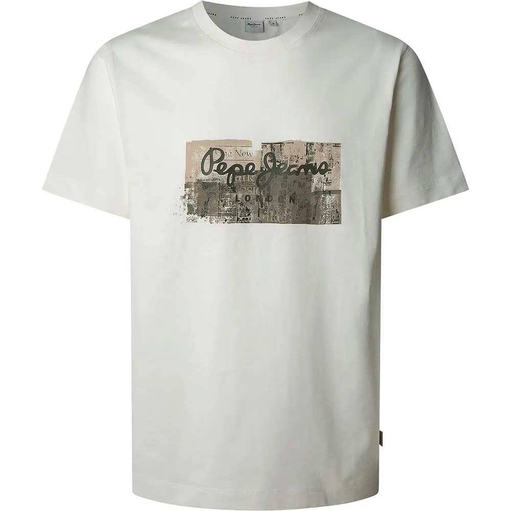 Pepe Jeans Dalter T-Shirt Uomo Bianca Taglia L in Cotone