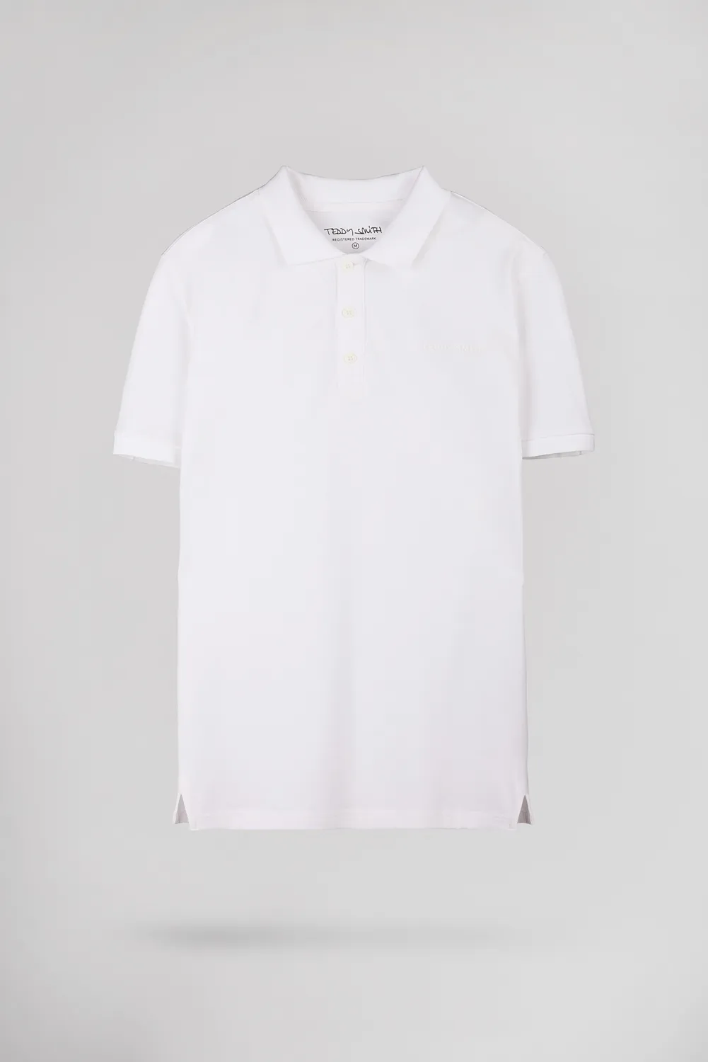 Teddy Smith P-Alban polo uomo bianco piqué cotone