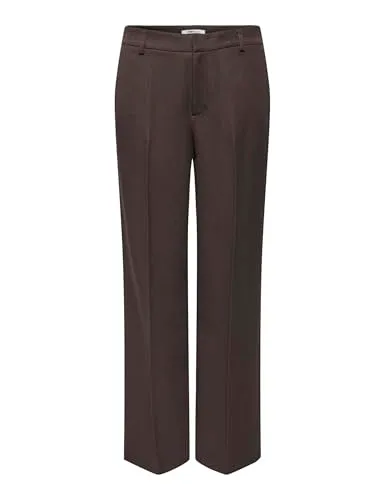ONLY Onlhattie pantaloni larghi vita alta misto lana