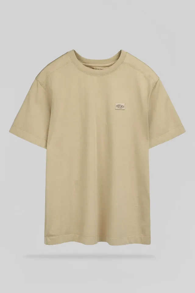 Teddy Smith T-Nateo t-shirt uomo beige cotone pesante