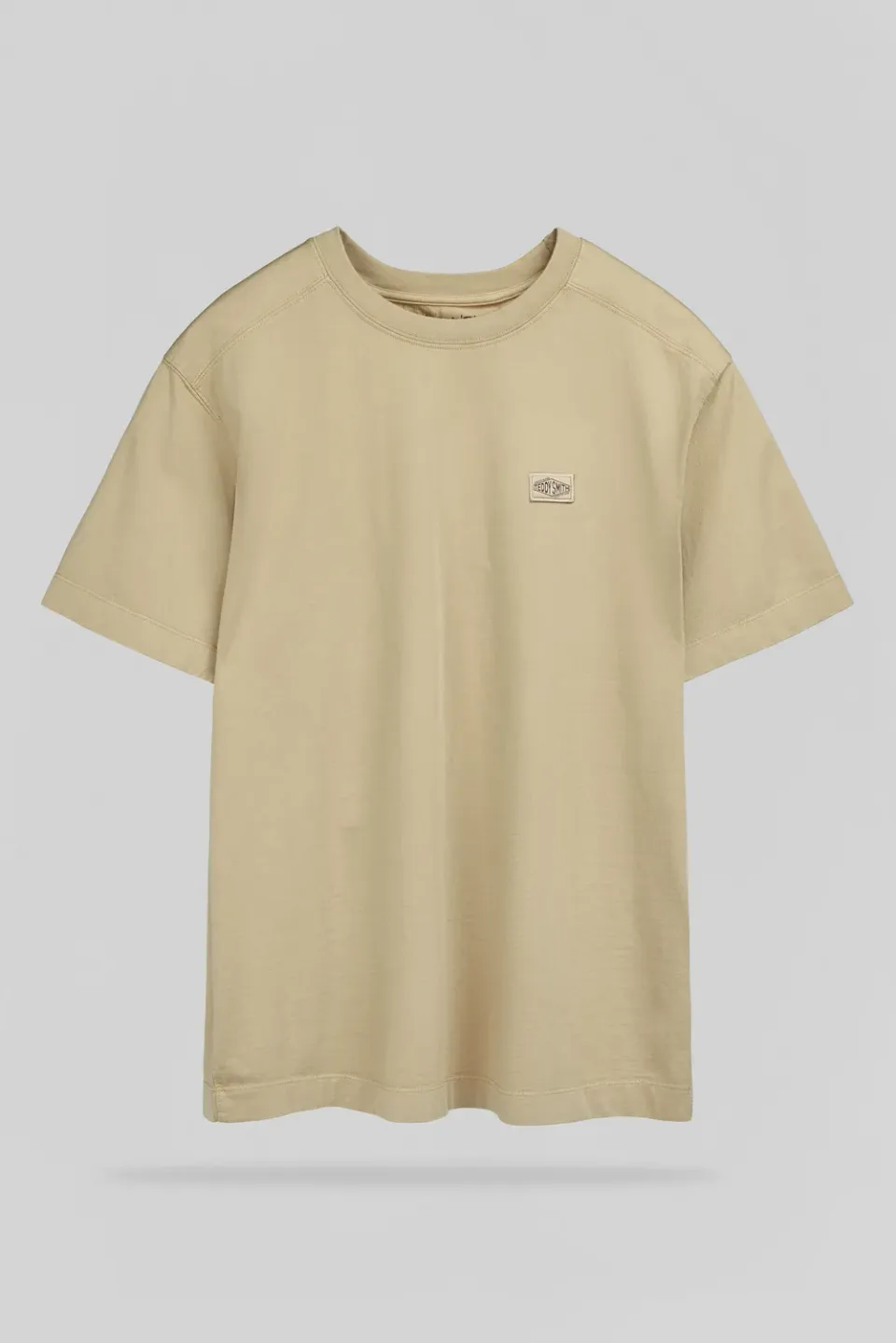 Teddy Smith T-Nateo t-shirt uomo beige cotone pesante
