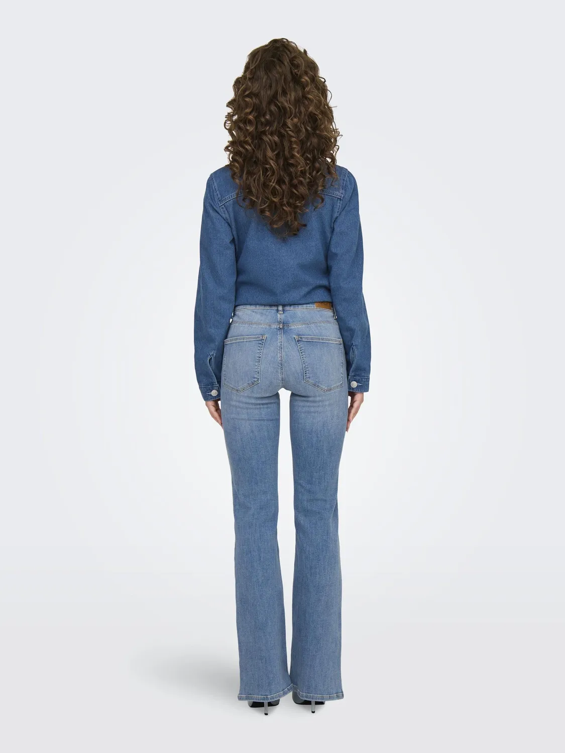 ONLY pantaloni a zampa donna (S)W x 32L flare classici