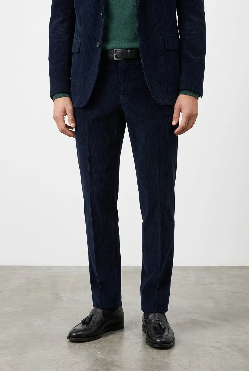 Mason's Milano chino uomo blu notte velluto