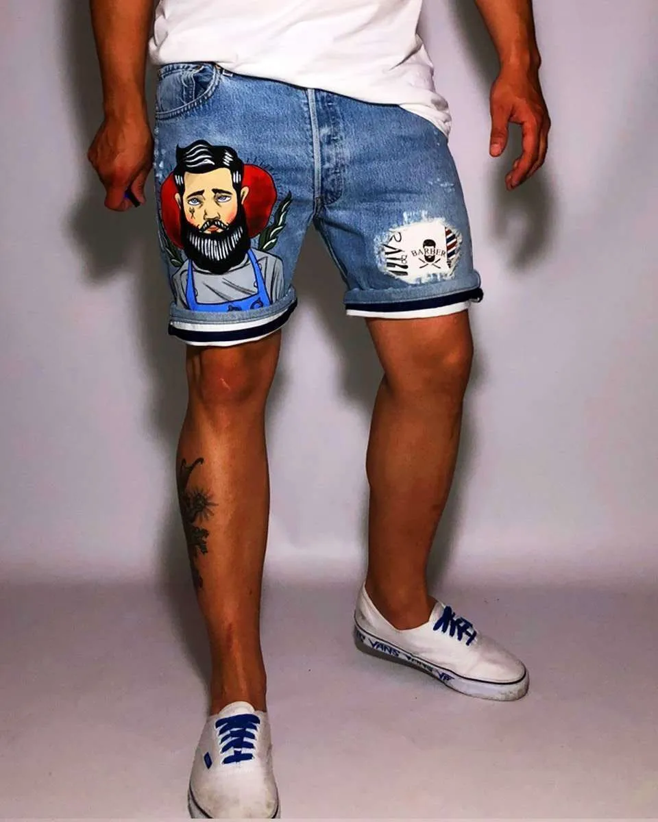 Never Say Never Levi's Vintage Bermuda Barber Old dipinto