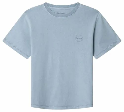 Pepe Jeans Harryson T-Shirt Bambino Celeste Cotone