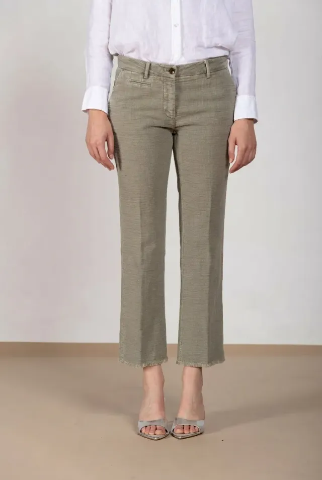 Mason's New York Trumpet pantalone chino donna salvia