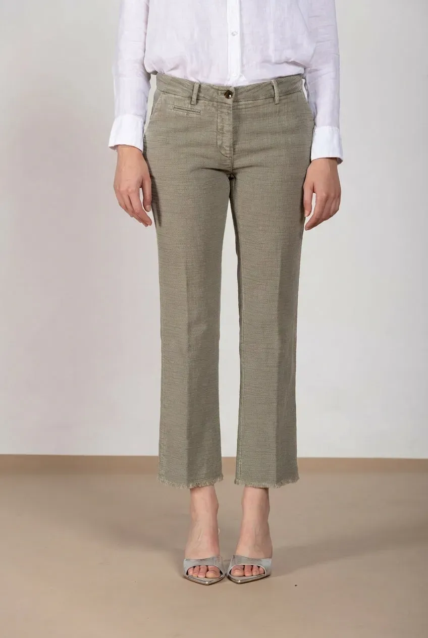 Mason's New York Trumpet pantalone chino donna salvia