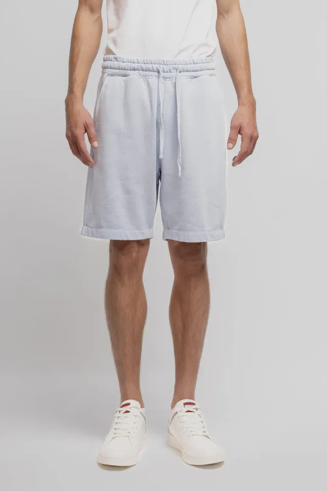 Teddy Smith S-Nateo Short Uomo Blu Pastello Felpato