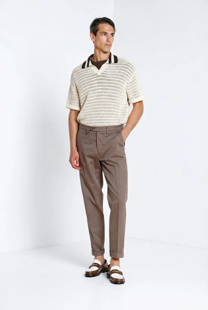 Mason's Boston chino uomo relaxed testa di moro
