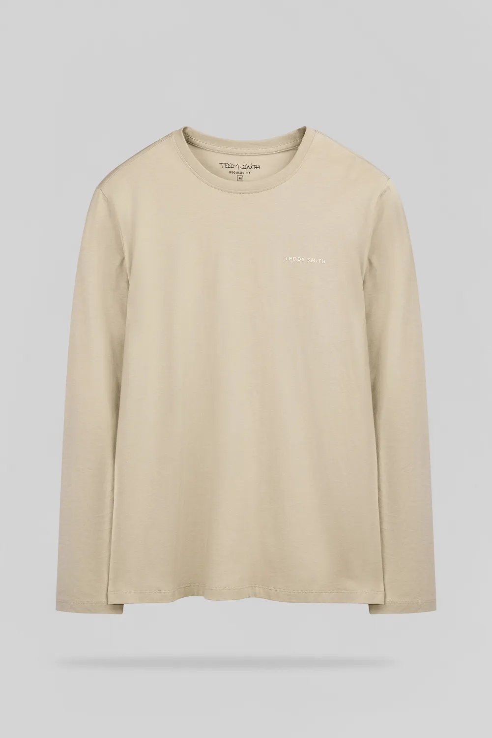 Teddy Smith The Tee 2 ML Beige t-shirt manica lunga
