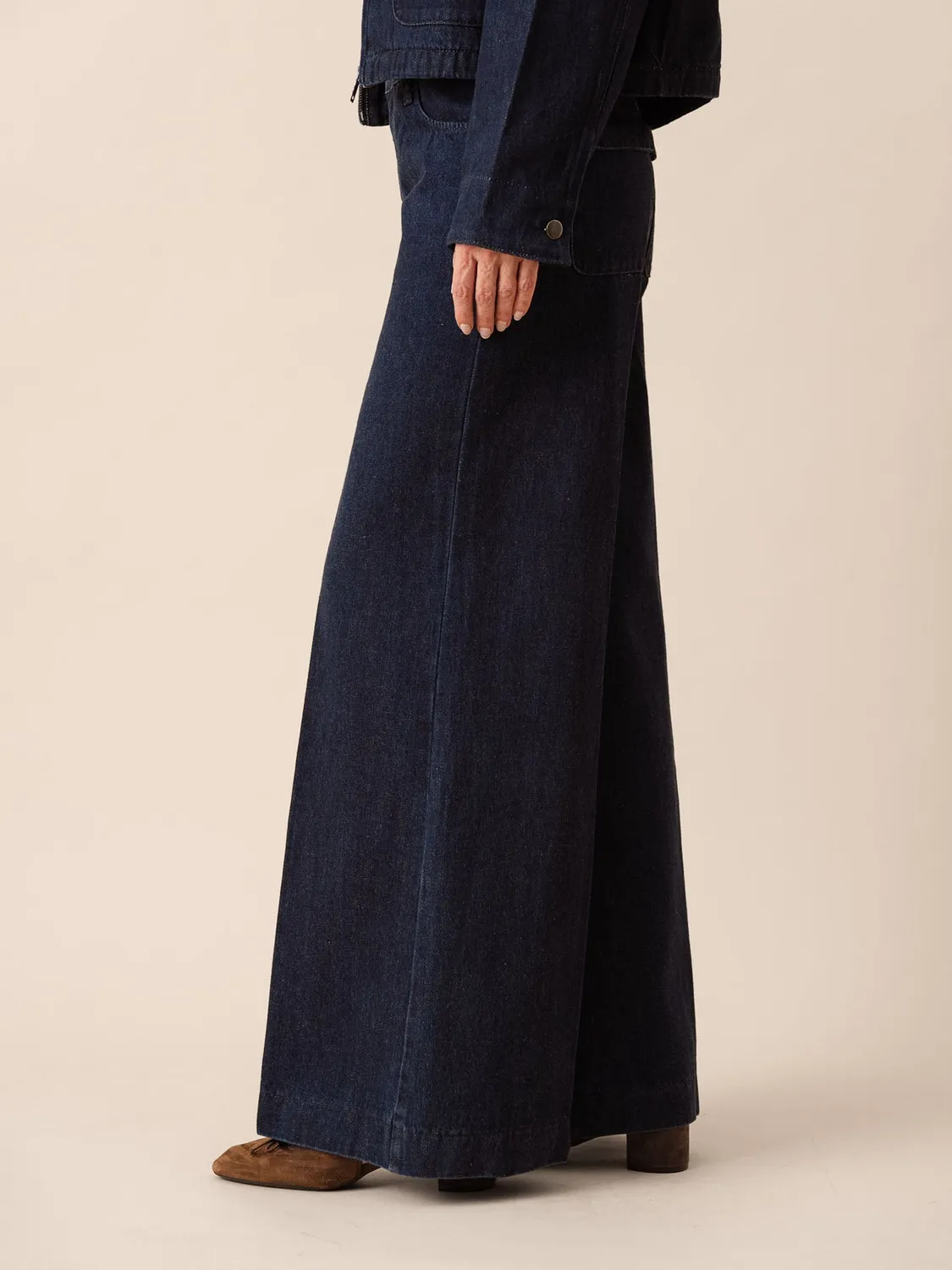 Oraije Pepino jeans palazzo brut vita alta