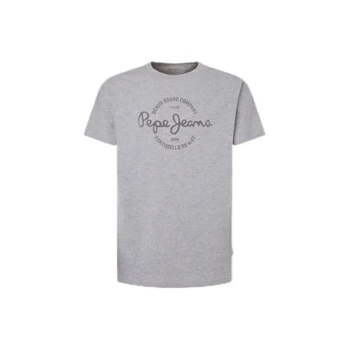 Pepe Jeans Craigton T-shirt uomo grigio melange logo petto