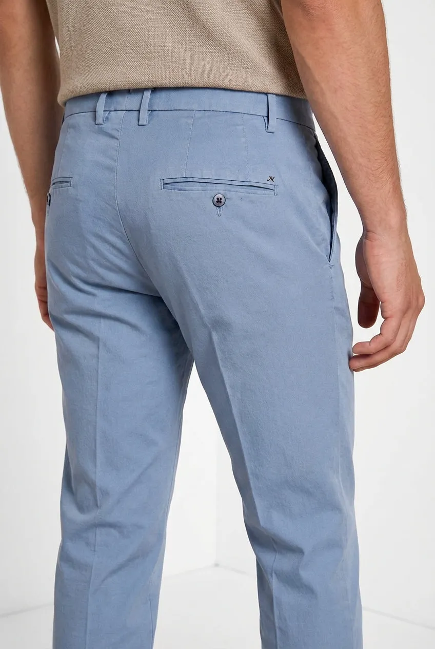 Mason's New York chino uomo celeste regular fit