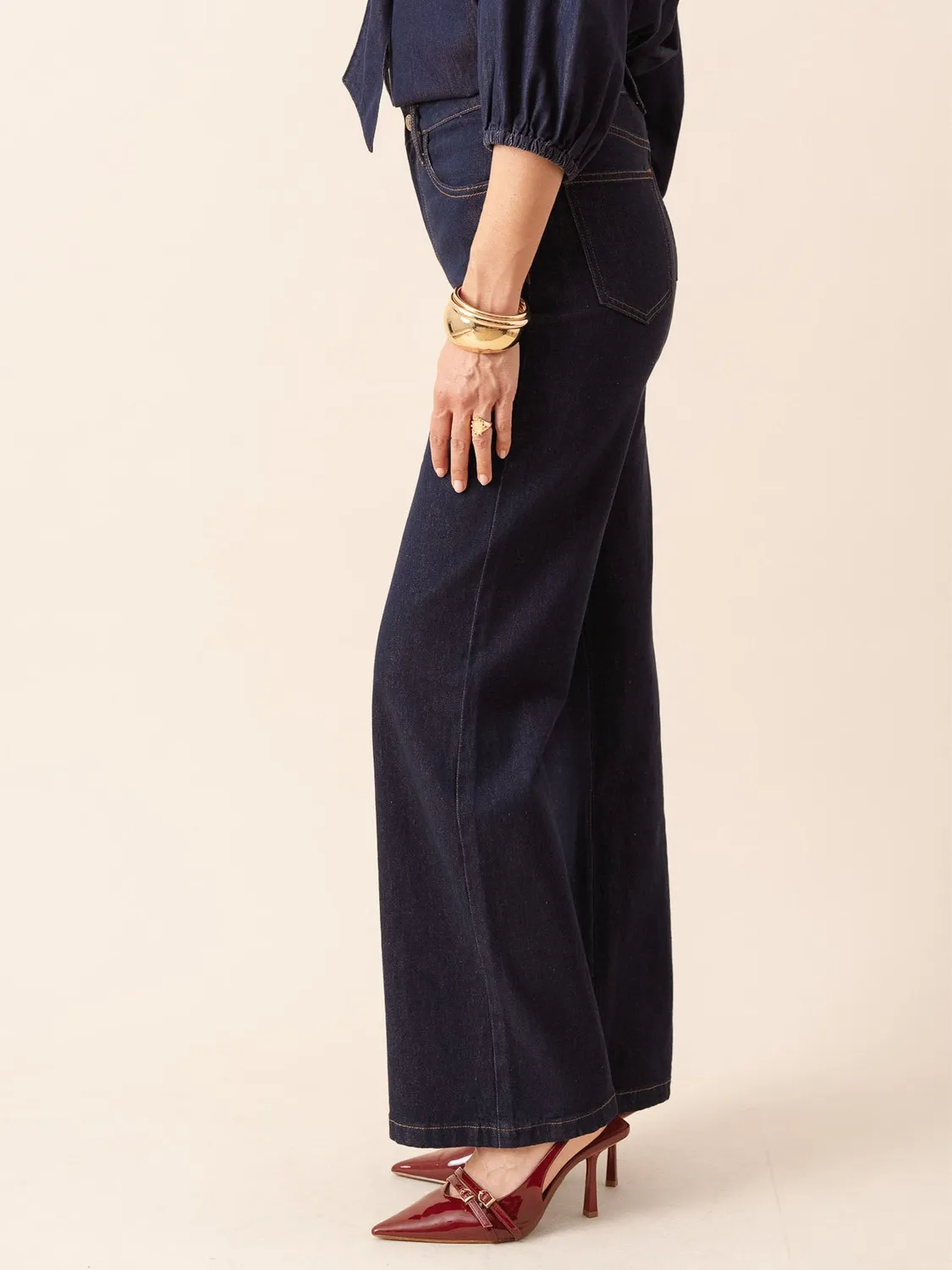 Oraije Gabriel jeans wide blu