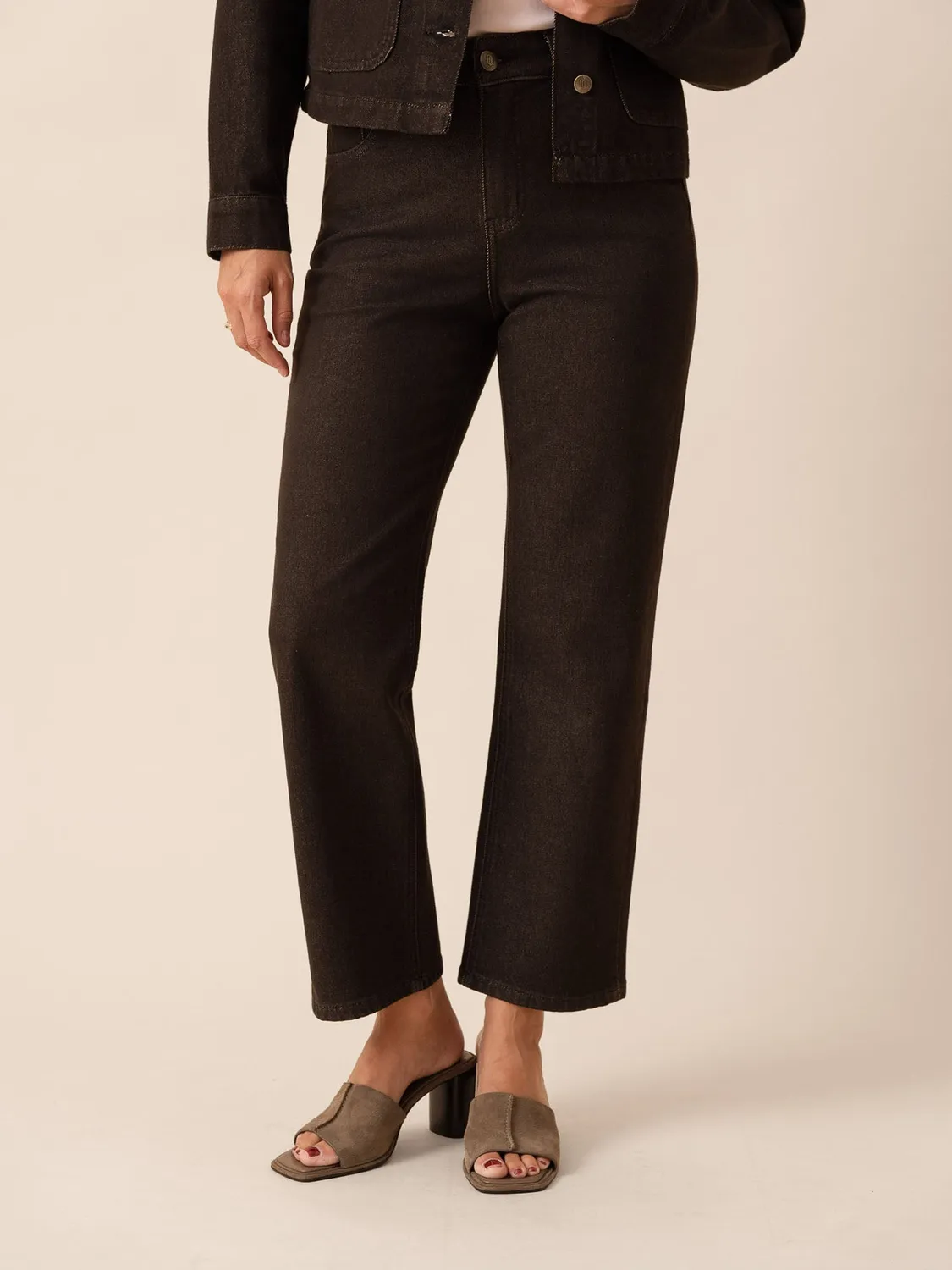 Oraije Solange Jeans Dritti Donna Cioccolato Fluido