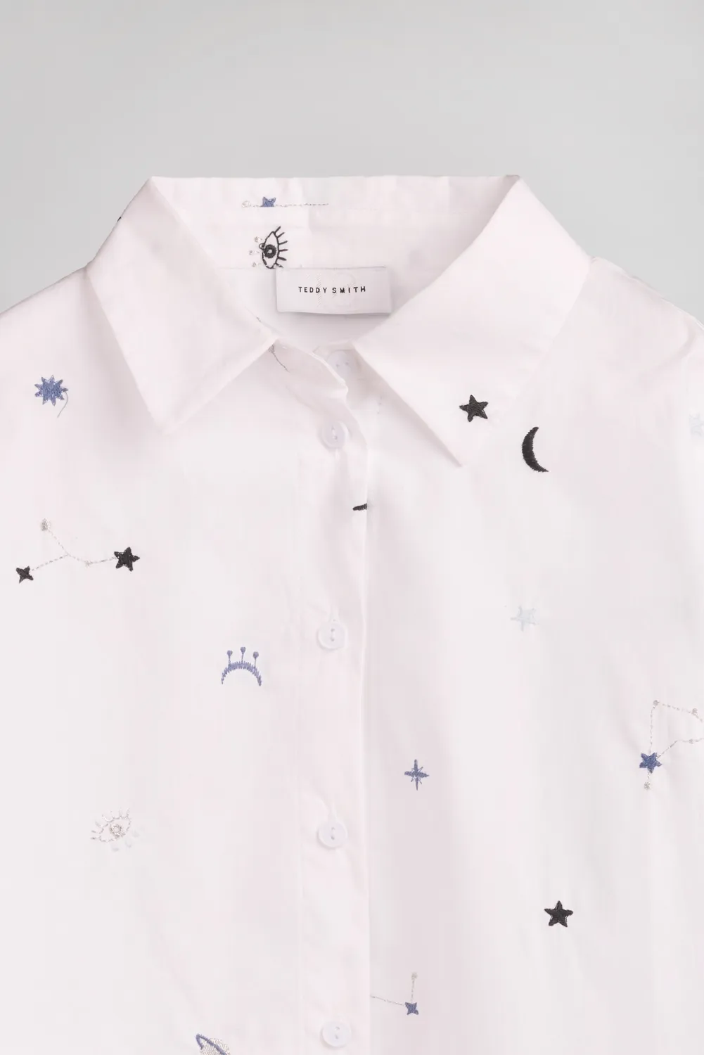 Teddy Smith C-Elena camicia fantasia bianco