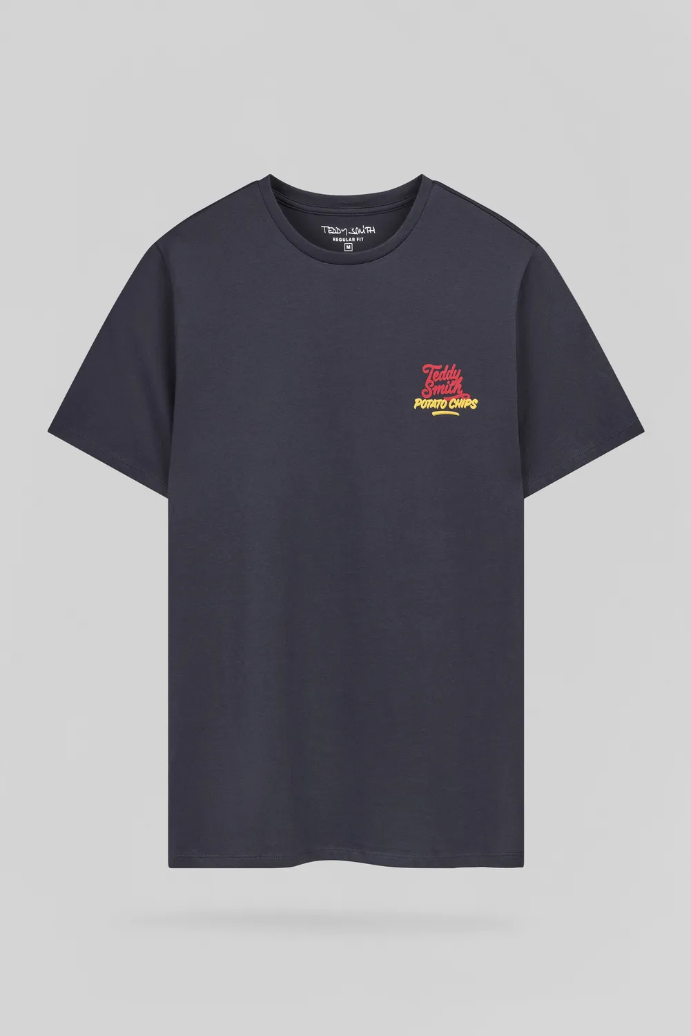 Teddy Smith T-Chips MC t-shirt blu navy cotone
