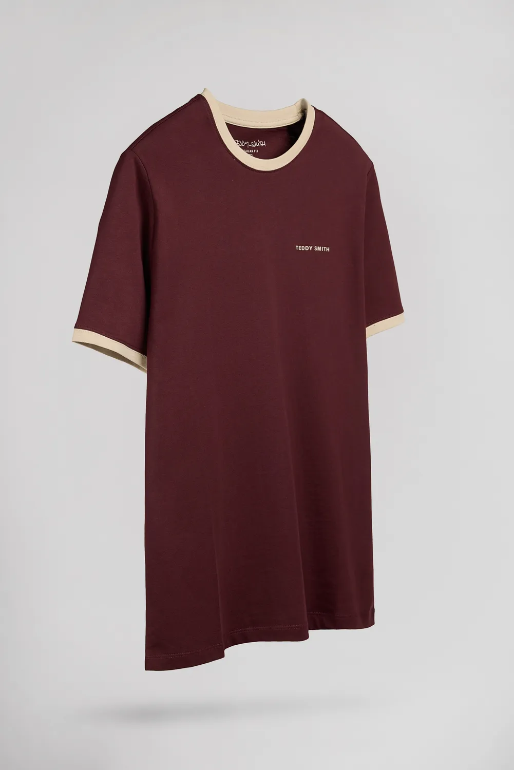 Teddy Smith The Tee 2 R MC t-shirt bordeaux uomo