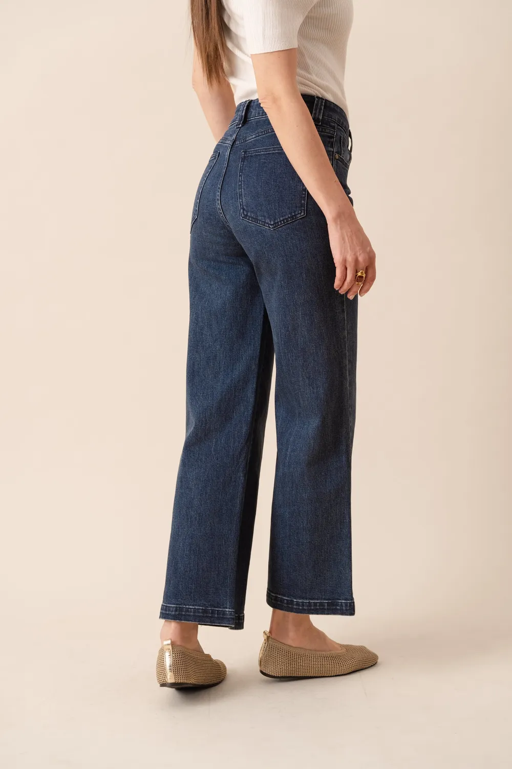 Oraije Faustinette jeans flare blu scuro