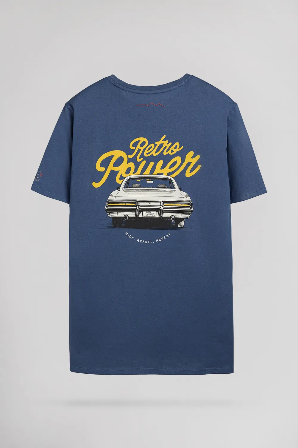 Teddy Smith T-Cars t-shirt uomo blu faded regular