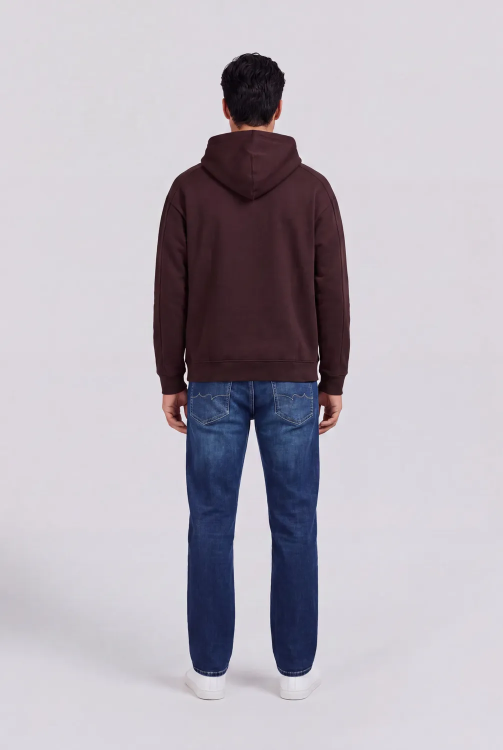 Teddy Smith S-Adrien Hoody felpa cappuccio prugna uomo