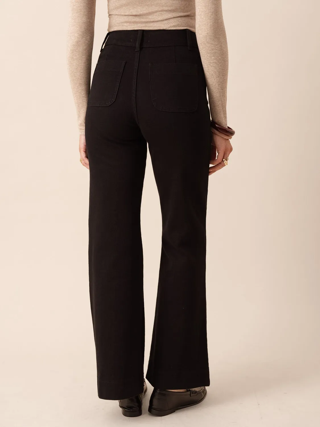 Oraije Elena jeans flare denim nero