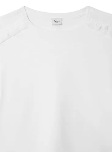 Pepe Jeans Gelu T-Shirt bambina 10 anni senza maniche pizzo