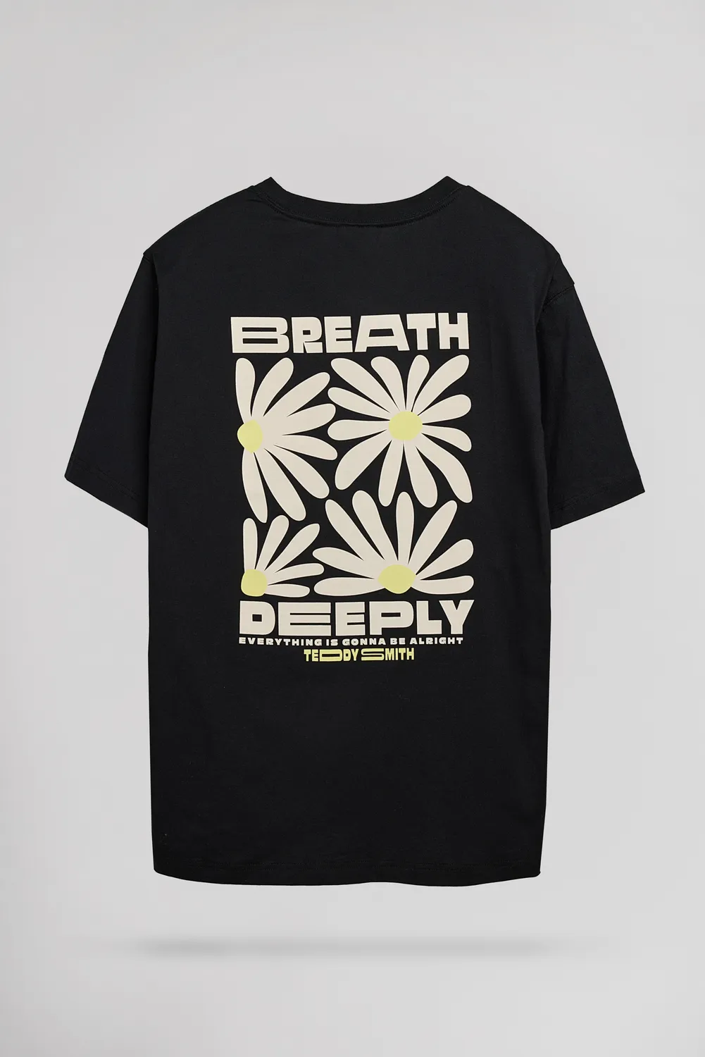 Teddy Smith Matteo MC t-shirt ampia nera stampa
