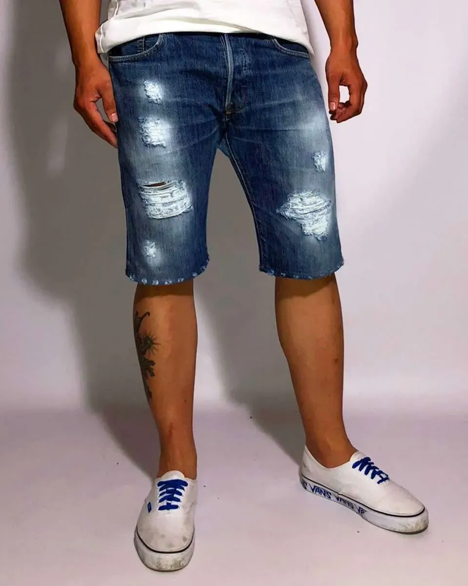 Never Say Never Levi's Vintage bermuda destroyed sartoriale
