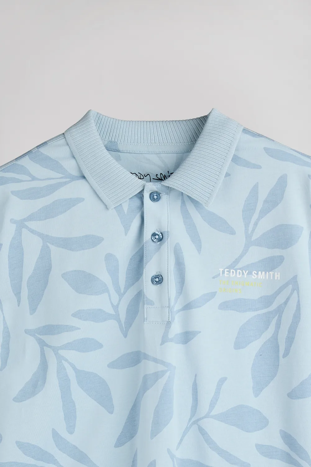 Teddy Smith P-Ares MC Polo Bimbo Blu Floreale