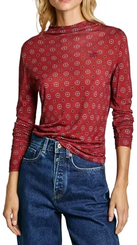 Pepe Jeans Elicia T-Shirt Donna M Collo Alto
