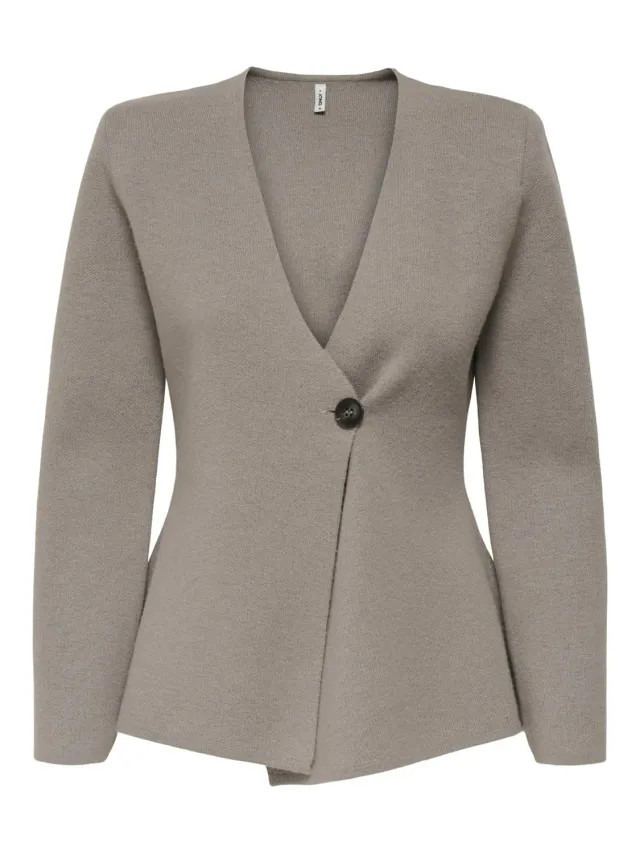 ONLY Onlmyera One Button Cardigan Donna grigio