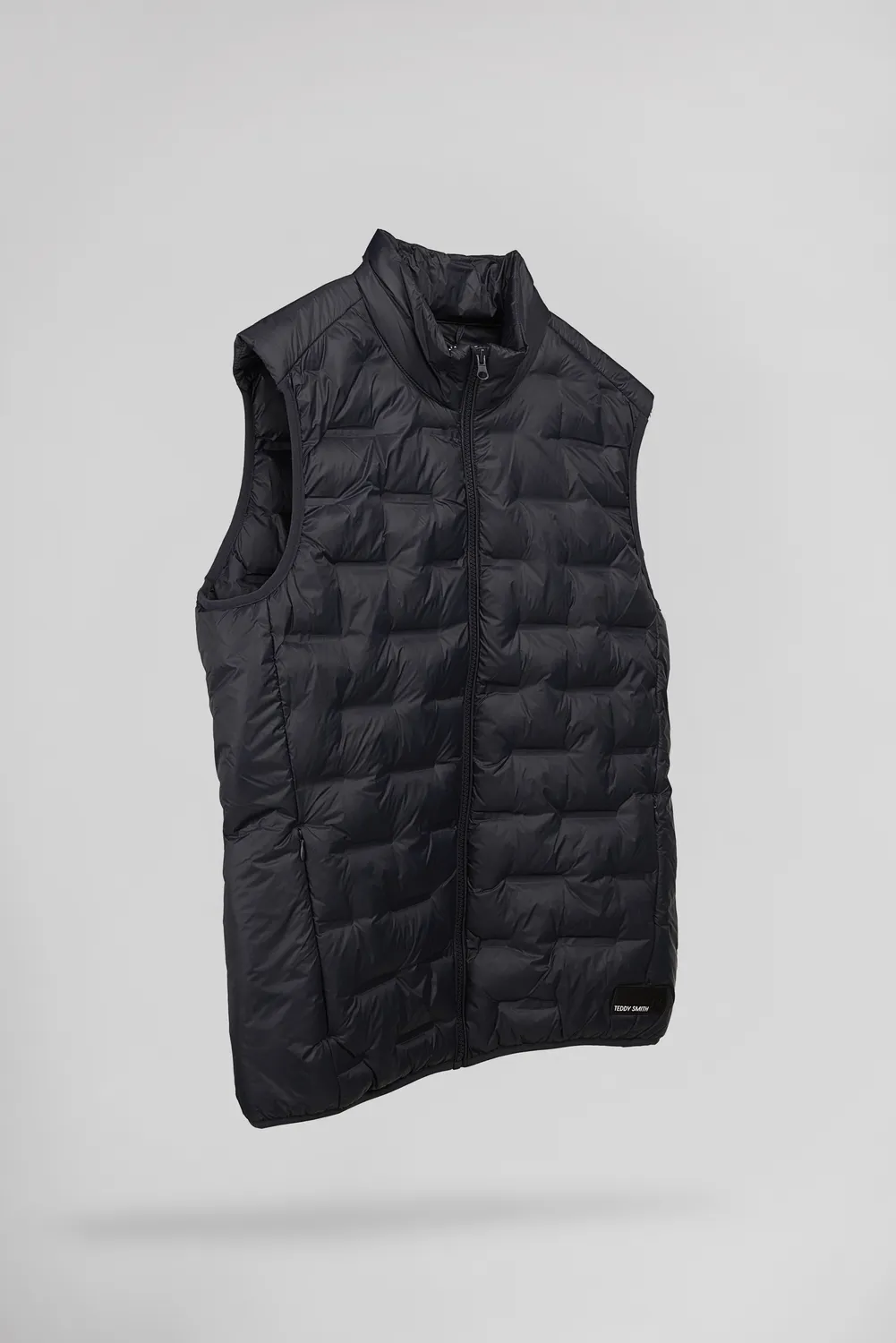 Teddy Smith B-Toran gilet trapuntato nero uomo leggero