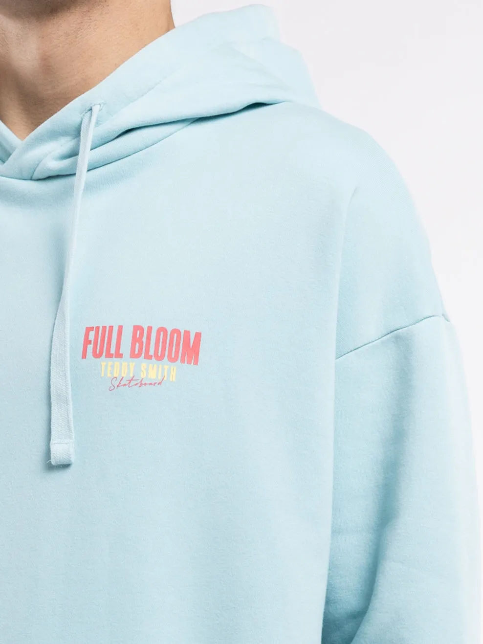 Teddy Smith S-Rima felpa cappuccio blu lagon skate