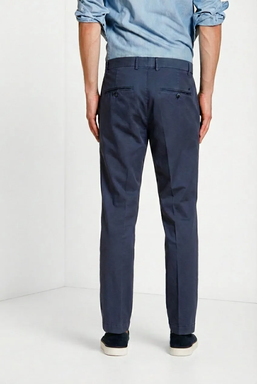 Mason's Milano Pantalone Chino Uomo Blu Navy Extra Slim