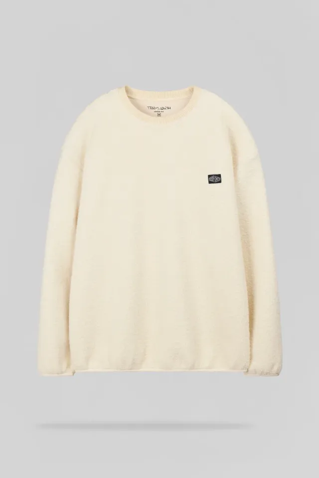 Teddy Smith S-Cliever RC felpa cream sherpa oversize