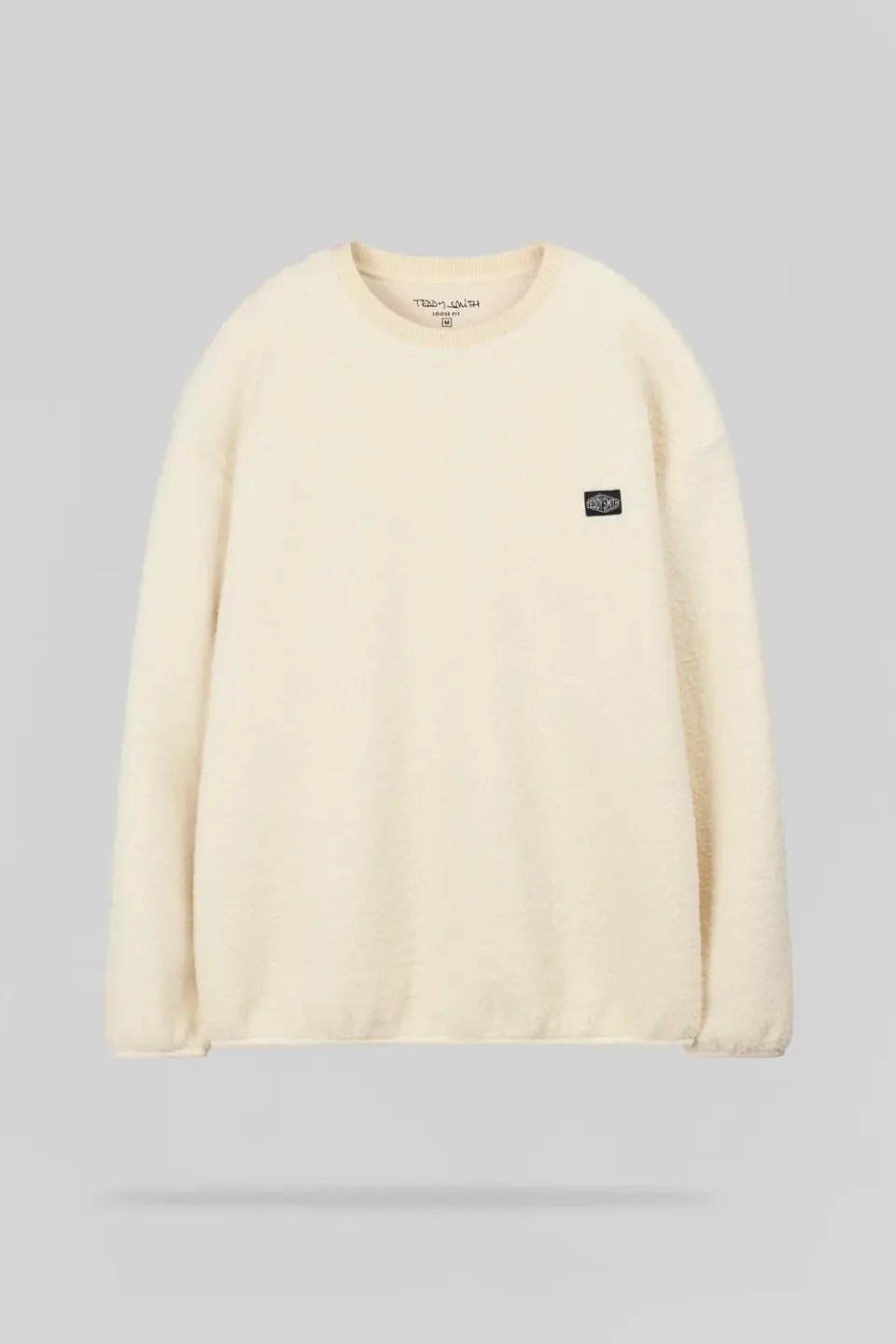 Teddy Smith S-Cliever RC felpa cream sherpa oversize