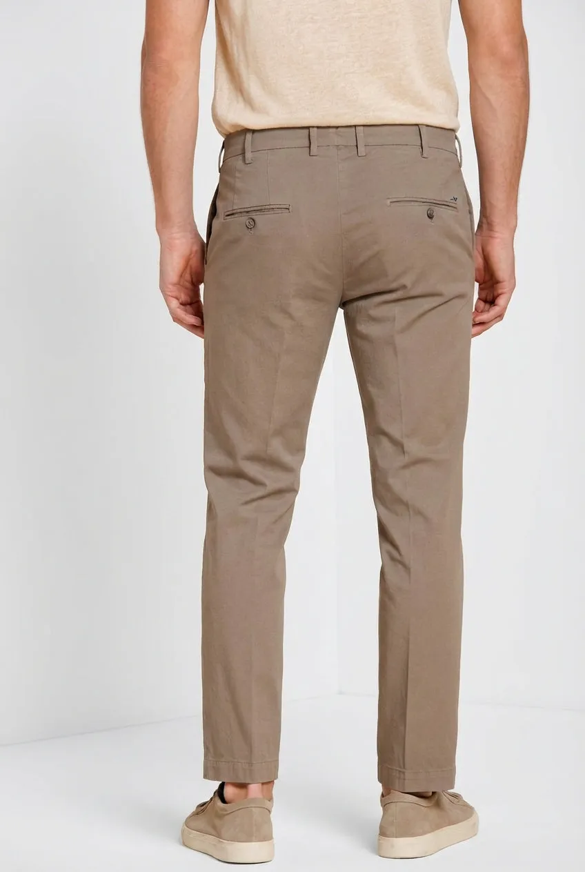 Mason's New York Chino Tortora Regular Cotone Stretch