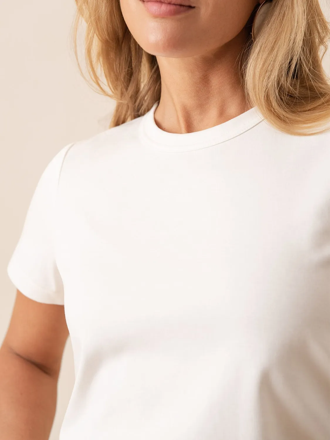 Oraije Oni t-shirt donna cotone bianco