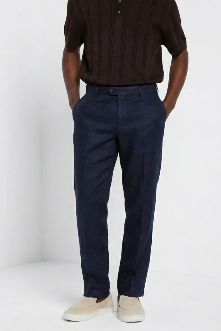 Mason's New York Icon Flex chino lino blu notte