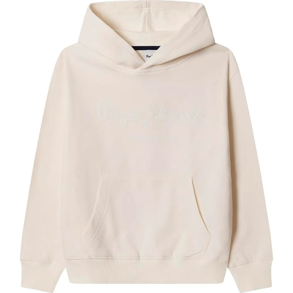 Pepe Jeans Michael Felpa Bambino Bianca con Cappuccio