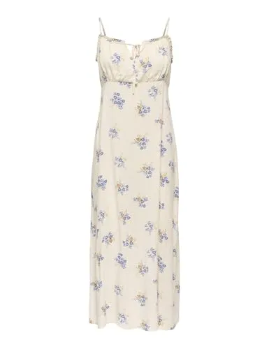 ONLY Onlnelly Life Alexa Midi abito midi Cloud Dancer XL