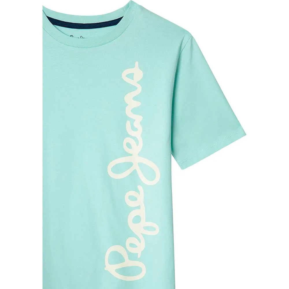 Pepe Jeans PB5000087 T-Shirt Bimbo Blu Logo Grafico