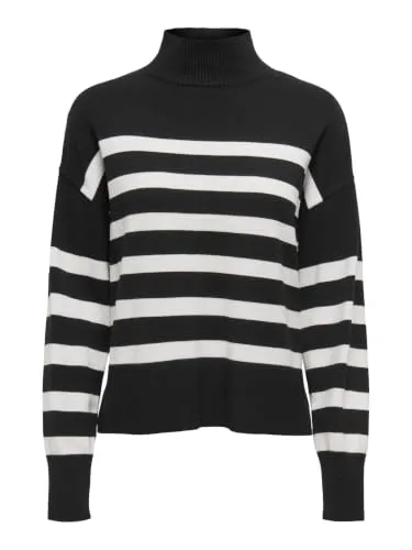 ONLY Onlbari maglione collo alto nero XL