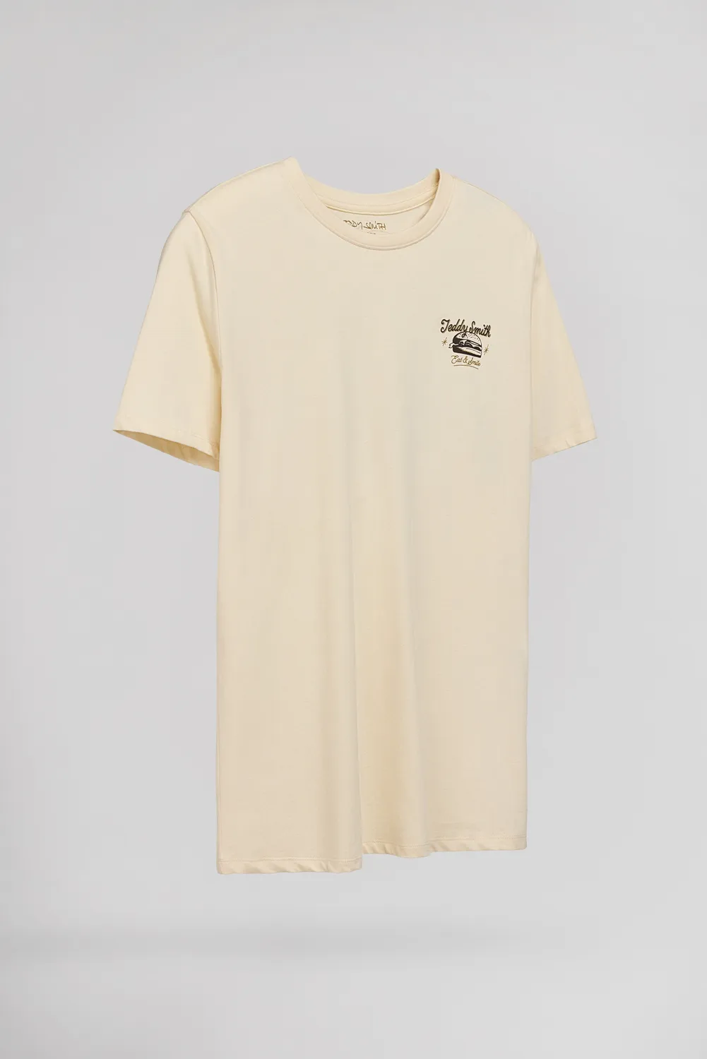 Teddy Smith T-Dinner MC Cream t-shirt crema uomo