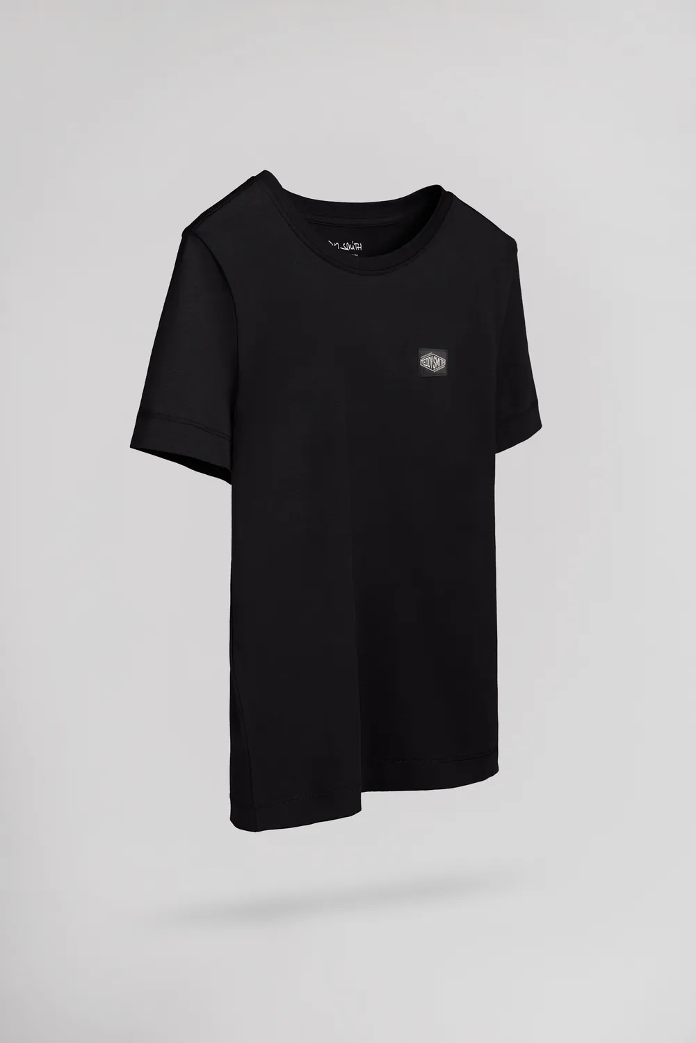 Teddy Smith T-Lionel MC JR T-Shirt Nero Bambino 100% Cotone