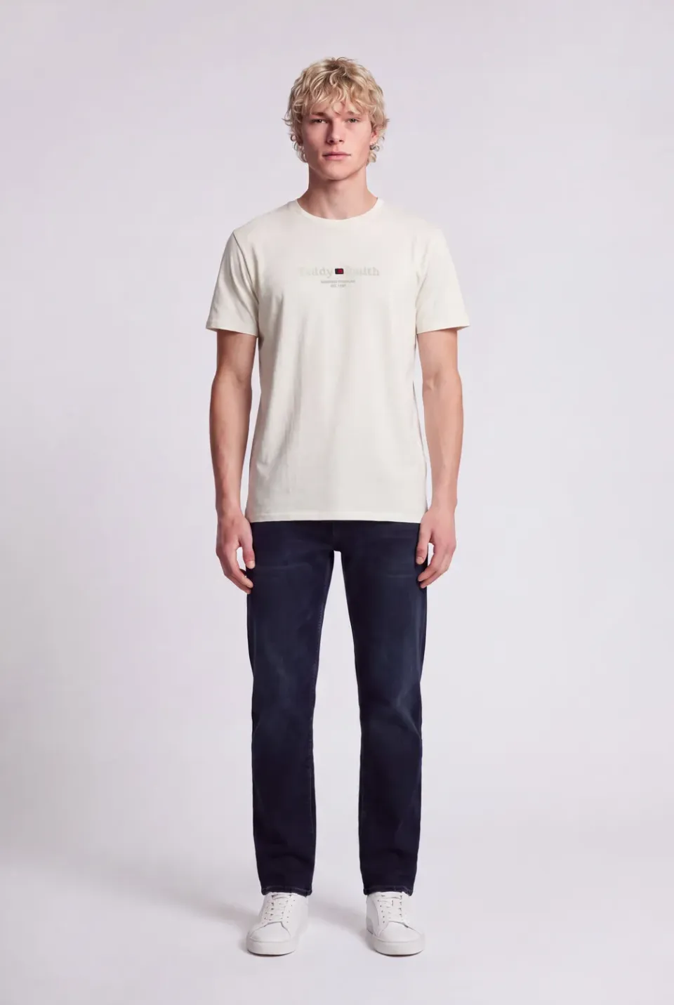 Teddy Smith T-Jim MC t-shirt uomo bianco middle white