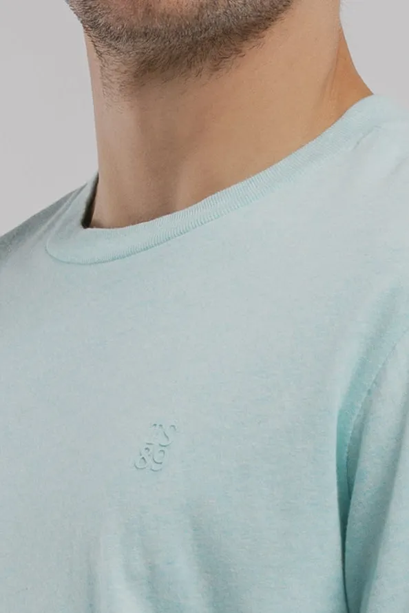 Teddy Smith T-Narvik MC t-shirt bleach menthol cotone